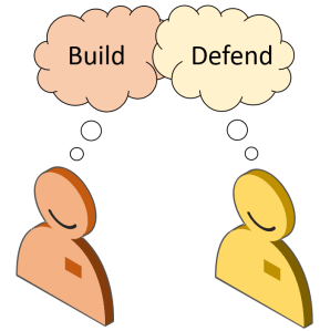 Builder versus Defender